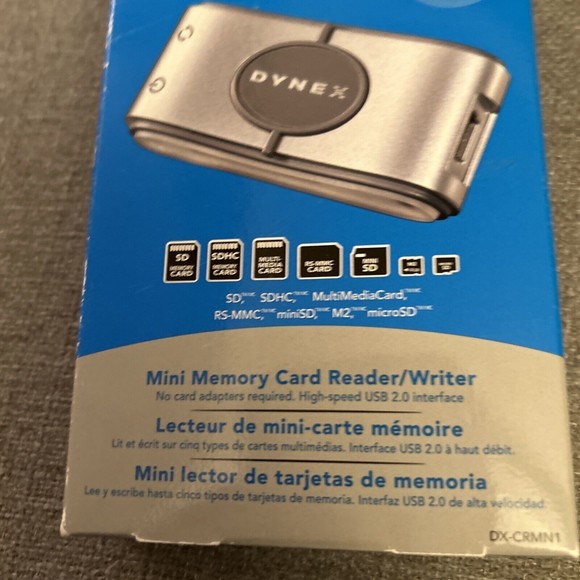 Dynex DX-CRMN1 Mini Memory Card Reader/Writer for Laptop Computer PC NEW - Picture 2 of 8